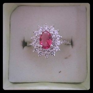 Pink sapphire ring